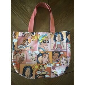 Estee Lauder Comic Pop Art Tote Bag Cartoon Reusable Shopping Eco Grocery